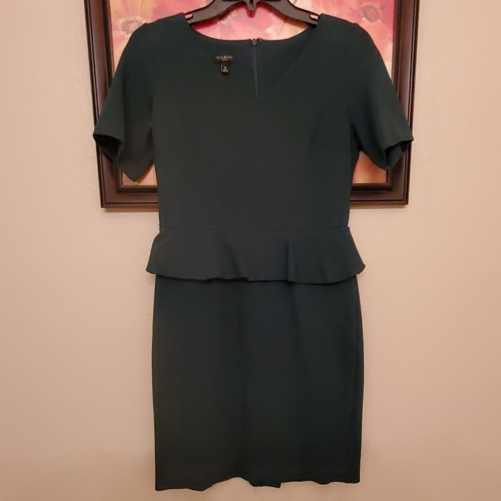 Ruffled Fitted Midi Dress